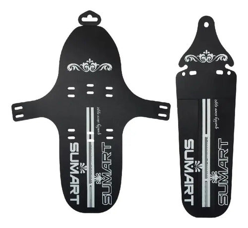 Guardabarro Delantero Y Trasero Para Bicicleta Color Negro