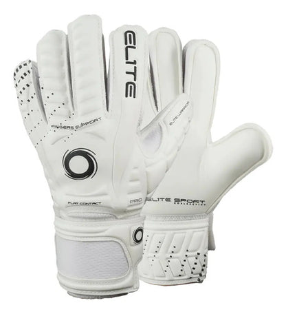 Guantes De Arquero Niños Elite Sport Warrior Blancos Color Blanco Talle 3