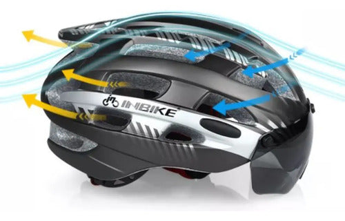 Casco Bicicleta Ultraligero Carretera Montaña - Inbike Negro M