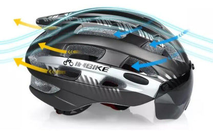Casco Bicicleta Ultraligero Carretera Montaña - Inbike Negro M