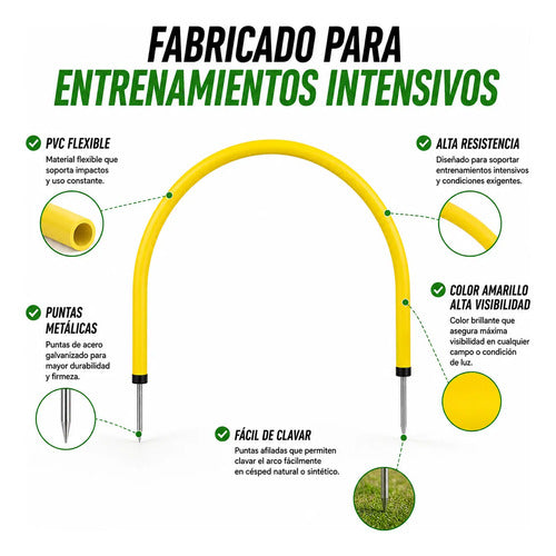Arco De Precisión Fútbol Entrenamiento Práctica Amarillo