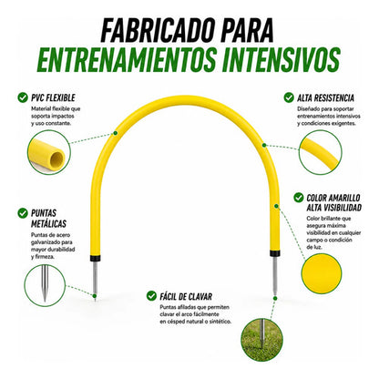 Arco De Precisión Fútbol Entrenamiento Práctica Amarillo