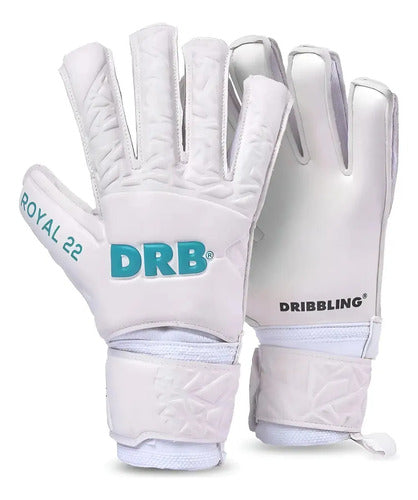 Guante De Arquero Drb Royal Pro 23 Adulto Color Blanco Talle 10