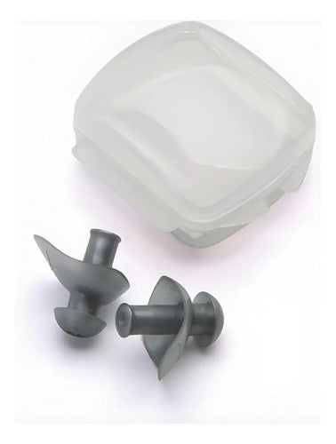 Tapones De Oidos Speedo Ergo Earplusg Natacion Ergonómico Color Gris