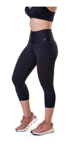 Calza Suplex 3/4 Elite Brasil Con Filtro Uv +50 Faja Alta