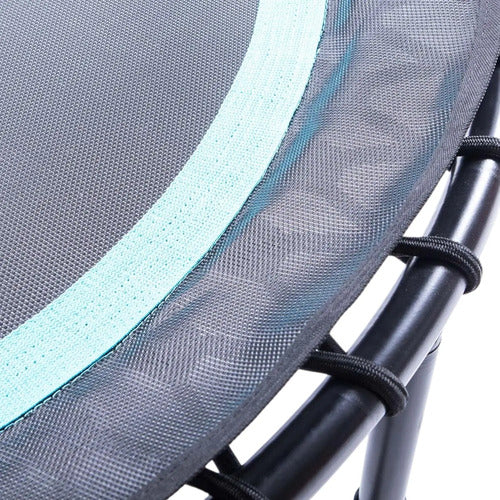 Trampolín Livepro Con Manija - Entrenamiento Y Bajo Impacto Negro