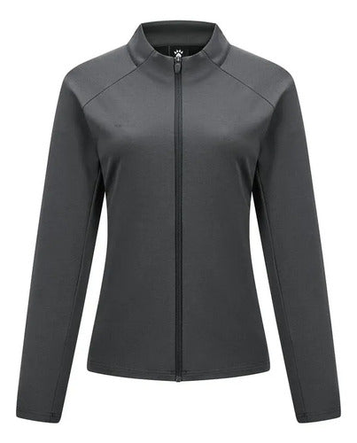Campera Kelme De Mujer - Ice Blue Mmsports Gris S Liso