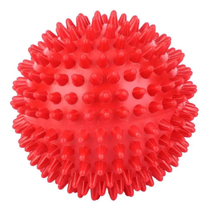 Pelota Mini Gymball 7cm C/pinchos Blanca K'nex Rojo