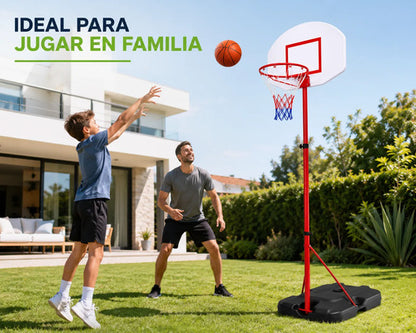 Tablero De Básquet Infantil Con Pie Regulable 2.01 M Pelota