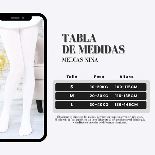 Medias de Ballet para Niña – Varios Colores