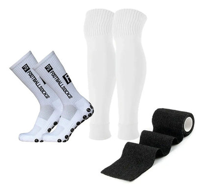 Combo Fs Medias Antideslizantes + Medias Sin Pie + Venda M&m Unico (38 Al 44)