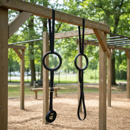 Anillas De Crossfit Knex Gimnasia Gimnasio Entrenamiento Negro