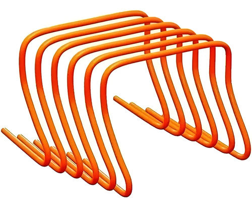 Pack Completo 12 Vallas 23 Cm Circuitos De Entrenamiento Naranja