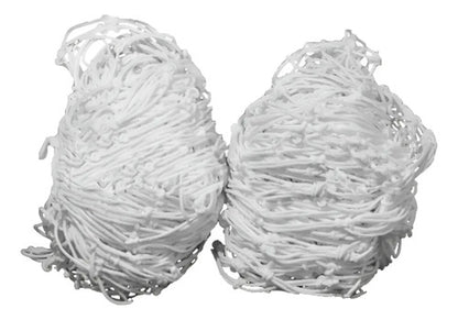 Par Redes Para Arco Fútbol 11, Nylon 4mm Gismar Blanco