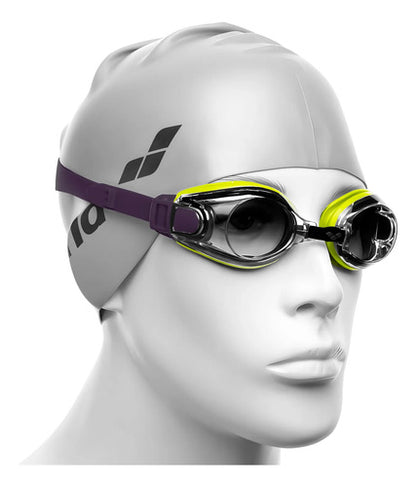 Lentes Para Natación Zoom X-fit Uv Arena Amarillo