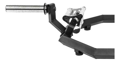 Barra Profesional Olimpica Trap Hexagonal 3 Agarres Livepro Negro