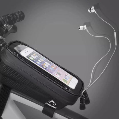 Bolso Celular Para Cuadro Bicicleta Impermeable - Inbike Negro