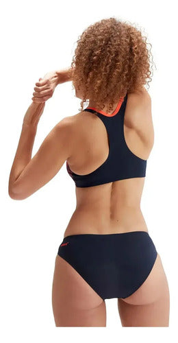 Malla Bikini Natacion Speedo Placement Rcbk 2 Piezas