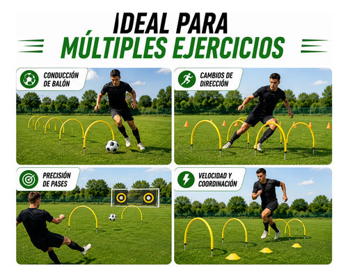 Arco De Precisión Fútbol Entrenamiento Práctica Amarillo