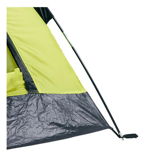 Carpa Camping Hawapi Yunka 2 Personas Impermeable 1000 Mm Verde Lima