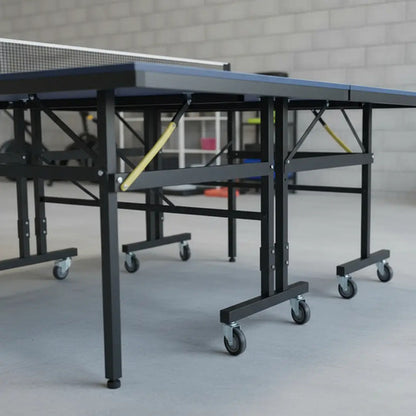 Mesa De Ping Pong Medida Profesional C/ruedas Plegable Azul