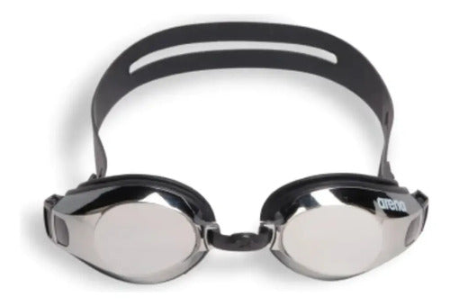 Antiparras Arena Zoom X-fit Mirror Natacion Aguas Abiertas Color Silver Black Black