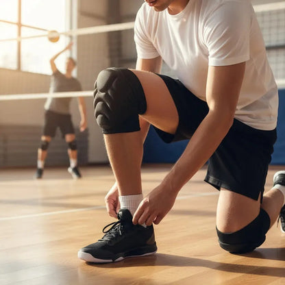 Rodillera Acolchada Rhino Voley Handball Básquet Baile Par Negro M