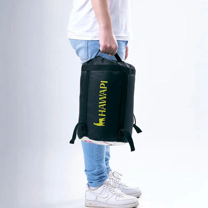 Bolsa De Dormir Hawapi Qiwa -5°c A 5°c Camping Individual Negro