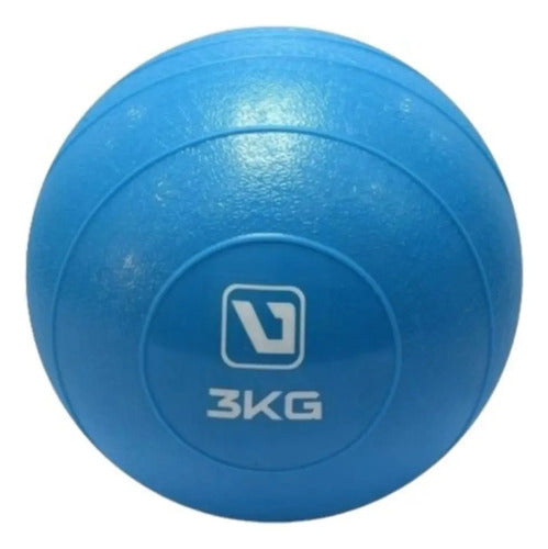 Pelota Blanda Medicinal Rehabilitación En Pvc Arena 3kg Azul