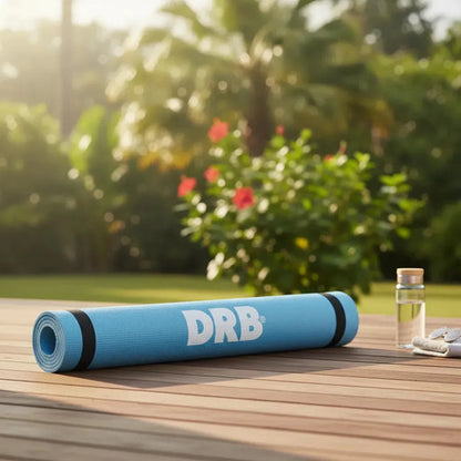 Mat Yoga Drb Colchoneta Eva 4mm Pilates Fitness Tyttennis Color Celeste
