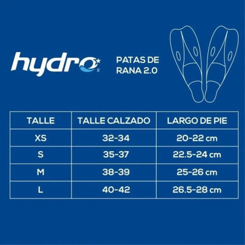 Patas De Rana Hydro Adulto Silicona Buceo Mmsports Amarillo L