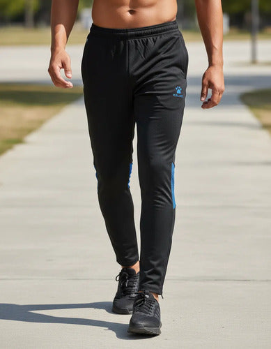 Pantalon Deportivo Entramiento Kelme Negro Azul Mmsports