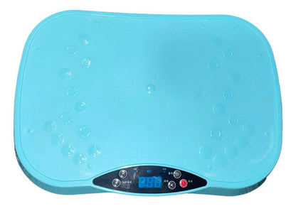 Plataforma Vibratoria Con Control Ejercicio Entrenamiento Celeste