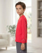 Remera Térmica Manga Larga Niños Elite Uv50+ Mmsports Rojo Liso 4