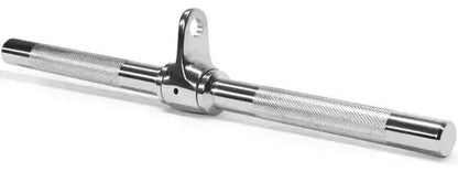 Barra Recta Para Polea 2,4 Kg Agarre Aparato Gym Plateado