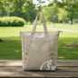 Bolso Cartera Tote Spalding Con Asas Beige 46x33x13cm Beige Lisa