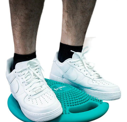 Plataforma Bosu 33cm Equilibro Entrenamiento Liveup Celeste