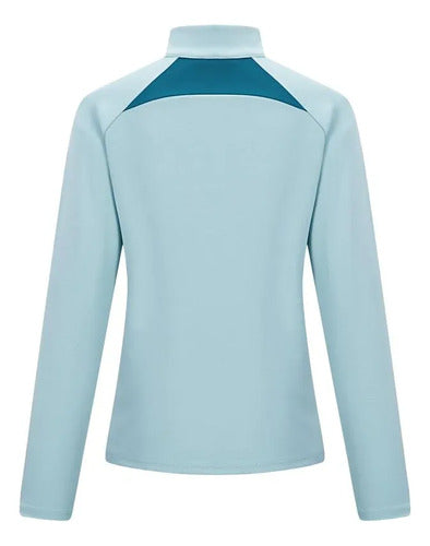 Campera Kelme De Mujer - Ice Blue Mmsports Celeste L Liso