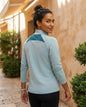 Campera Kelme De Mujer - Ice Blue Mmsports Celeste L Liso