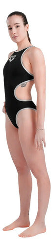 Malla De Natación Dama One Big - Arena Negro Lisa 30