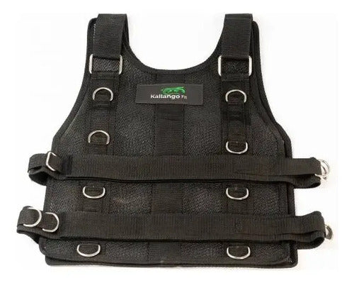 Chaleco De Traccion Para Potencia Bandas Elasticas Kallango® Negro