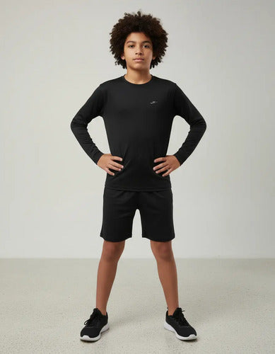 Remera Térmica Manga Larga Niño/a - Elite Mmsports