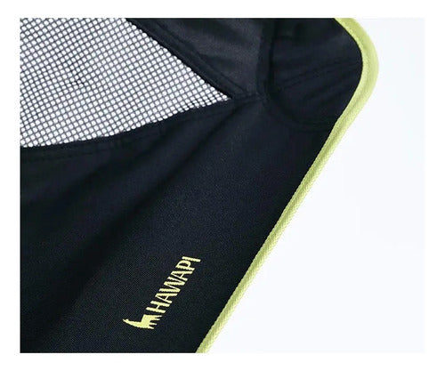 Silla De Camping Plegable De Aluminio Hawapi Atacama 125 Kg Preto/verde Limão