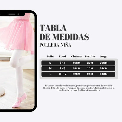 Pollerín Tutú de Ballet para Niña