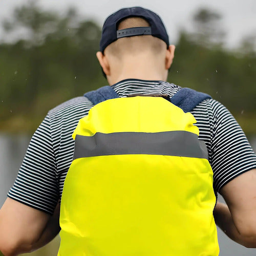 Cubre Mochila Impermeable Mmsports Amarillo