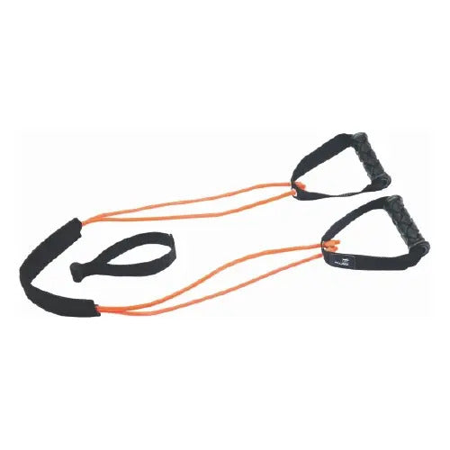 Banda Con Mango Latex Fuerte 2 Gomas Kallango Negro/naranja