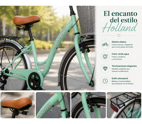 Bicicleta Adultos Knex Sport Holland Rodado 28 Mmsports Verde M