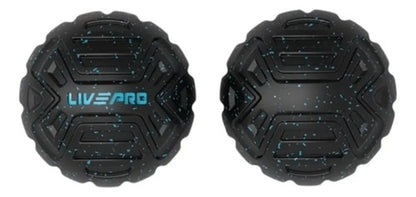Pelota De Masaje Livepro 12,5 Cm Negro