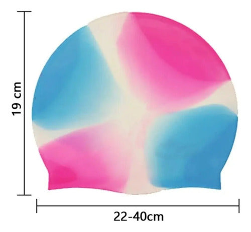 Gorra De Silicona Natacion Niños Mullticolor