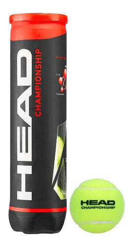 Tubo X3 Pelotas Head Championship Tenis Padel Importadas Itf Amarillo